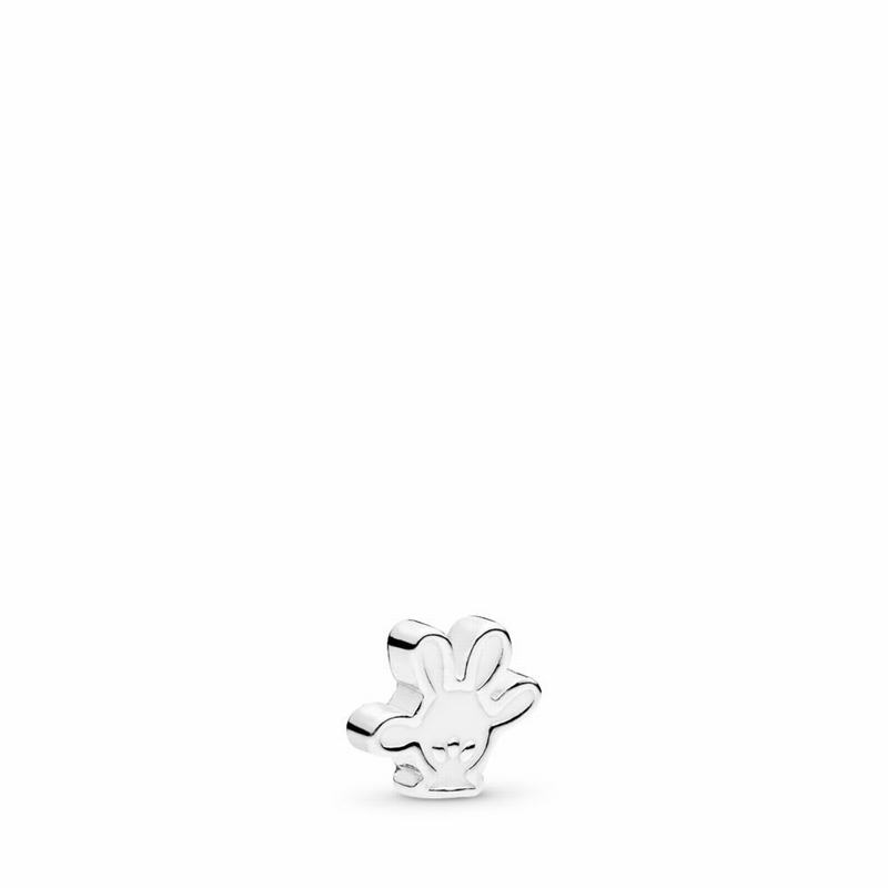 Pandora Disney, Mickey Glove Petite Locket Charm Silver Egypt FE9542618